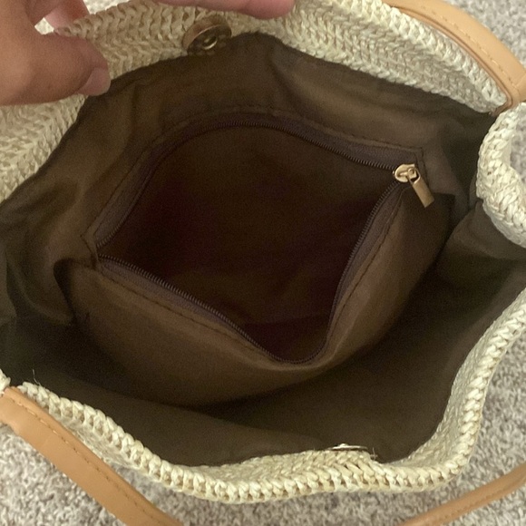 Straw Bucket Shoulder Summer Bag - Picture 7 of 10